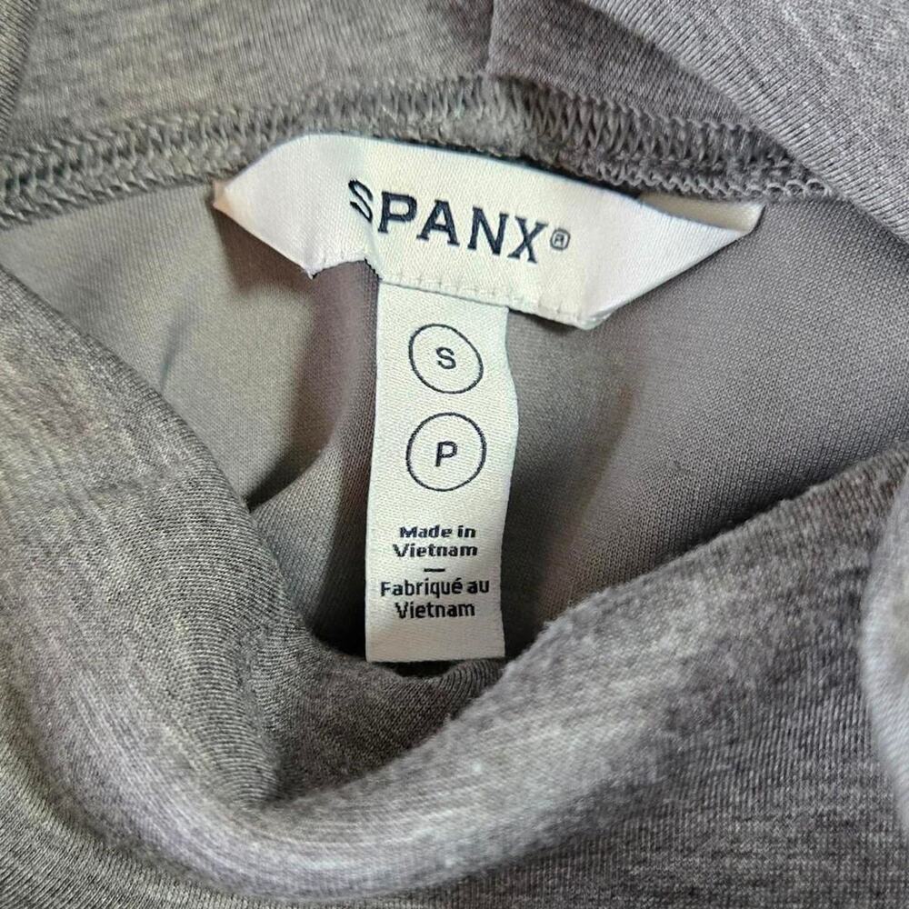 Spanx womens Gray turtleneck sweater tunic scuba medium - Picture 7 of 8